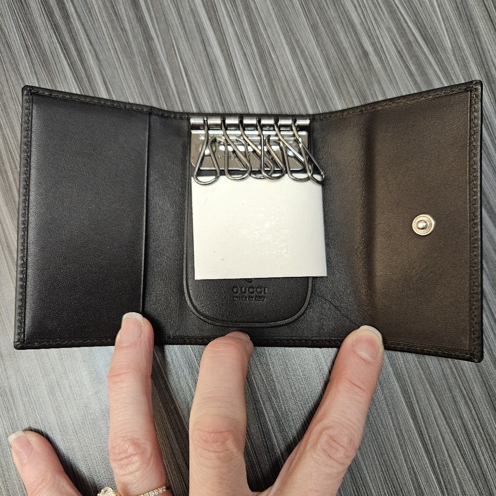 NIB Vintage Gucci Original GG Key Wallet In Beige - Picture 7 of 16